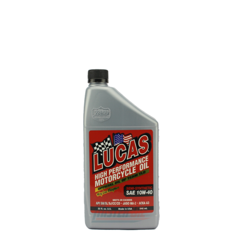 Lucas Oil Semi-Synthetic Motorcycle Oil (40710)