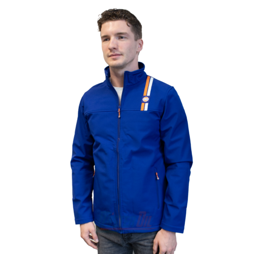 Gulf Softshell Blauw Logo + Streep Borst M - 3