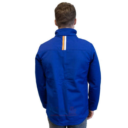 Gulf Softshell Blauw Logo + Streep Borst M - 4