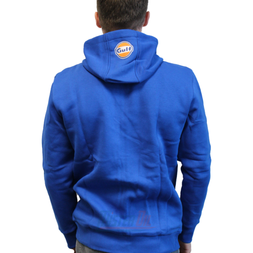 Gulf Sweatshirt Dik Blauw Logo Borst XL - 2