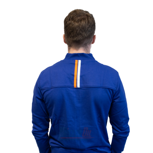 Gulf Sweatshirt Dun Blauw Logo Borst M - 3