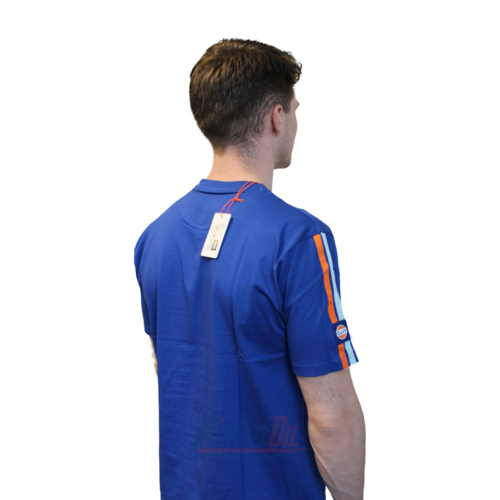Gulf Tshirt Blauw Logo Arm M - 4