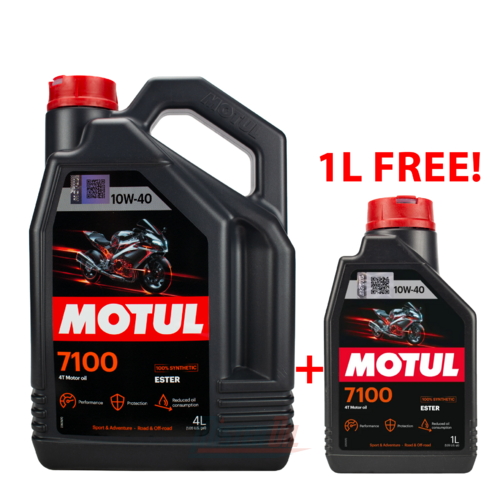 PROMO - Motul 7100 4T 10W40 4+1L GRATIS - 2